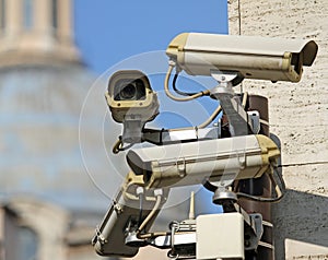 surveillance camera to see all main points of the great metropolis