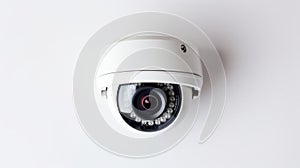 Surveillance camera on white background. Neural network AI generated