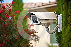 surveillance cameras installed on home exteriors