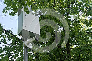 Surveillance cctv security camera outdoor