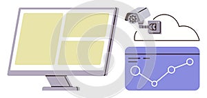 Surveillance System with CCTV, Cloud Storage, and Data Dashboard for Security Management