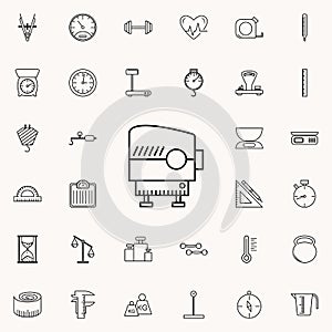 survey instrument icon. Measuring Instruments icons universal set for web and mobile