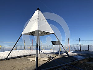 Survey point of the Swiss first order survey network 1903 or Vermessungspunkt der Landestriangluation 1. Ordnung 1903 photo