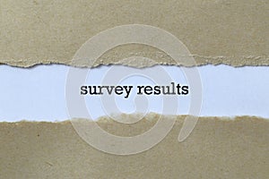 Survey results on paper