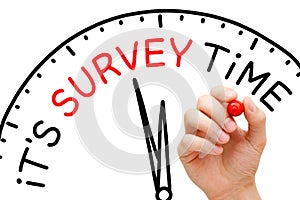 It Is Survey Time Concept