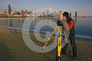 Surveying in Chicago photo