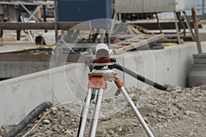 Surveying by a land surveyor in geodesy