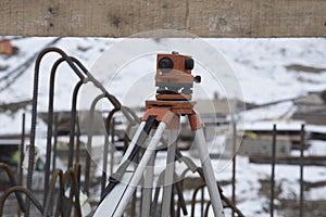 surveying by a land surveyor in geodesy