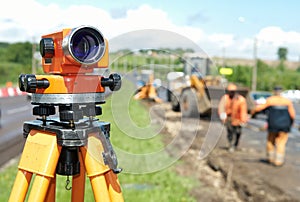Surveyor equipment level theodolite photo