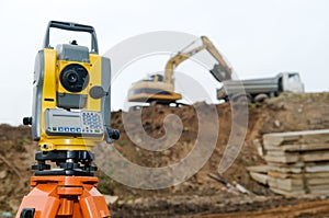 Surveyor equipment theodolite photo