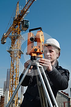 Surveyor with transit level