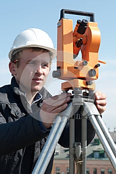 Surveyor with transit level