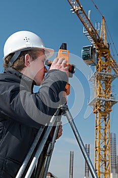 Surveyor with transit level