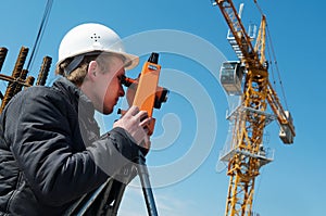 Surveyor with transit level