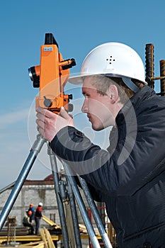 Surveyor with transit level