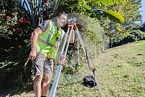 Surveyor Tripod Lens Civil Engineering