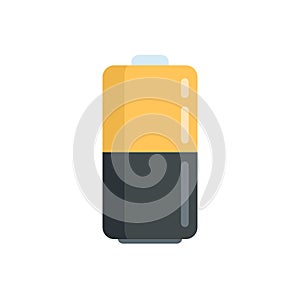 Survival battery icon flat isolated vector