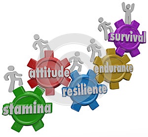Survival Endurance Attitude Stamina Resilience People Enduring D photo