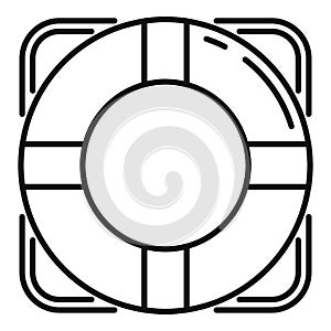 Survival life buoy icon, outline style