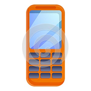 Survival phone icon, cartoon style