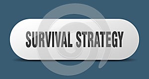 survival strategy button. survival strategy sign. key. push button.