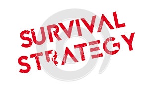 Survival Strategy rubber stamp