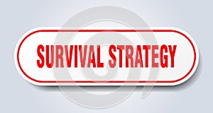 survival strategy sticker.