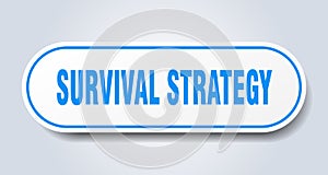 survival strategy sticker.