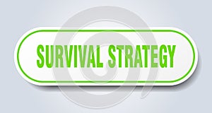survival strategy sticker.