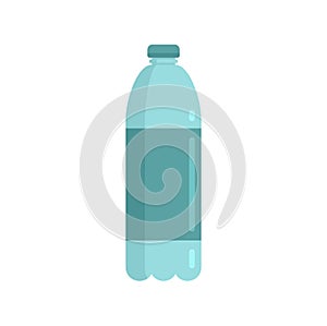 Survival water bottle icon flat isolated vector