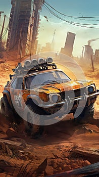 Survive the Wasteland: Outrun Rival Gangs in a Post-Apocalyptic Racing Game.