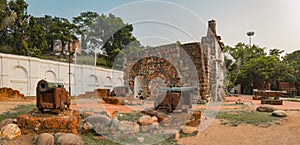 Surviving gate of the A Famosa fort in Malacca, Malaysia. Panorama