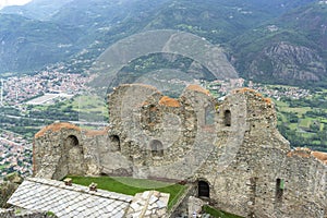 Susa valley viewed from Sacra di San Michele of Piedmont, Italy