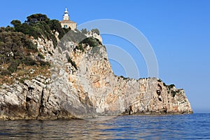 Susac lighthouse island in Croatia