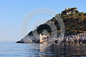 Susac lighthouse island in Croatia