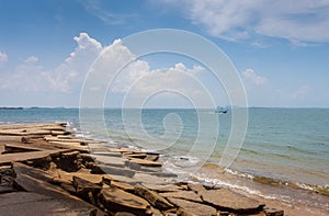 Susan Hoi (Fossil Shell Beach Cemetery)Beach sea view in Krabi T