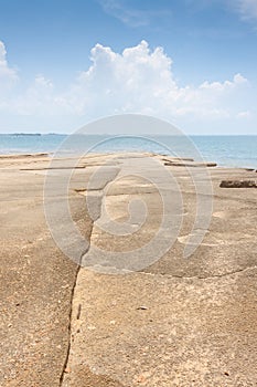 Susan Hoi (Fossil Shell Beach Cemetery)Beach sea view in Krabi T