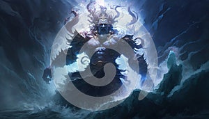 Susanoo, the god of the sea and storms, was revered for his courage and strength, but also feared for his unpredictable
