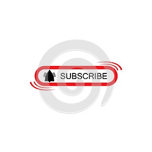 Suscribe button icon vector flat design