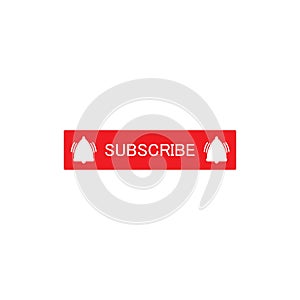 Suscribe button icon vector flat design