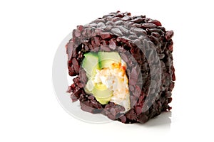 Sushi with black rice