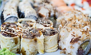 Sushi close up