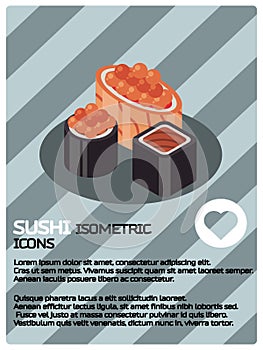 Sushi color isomeric poster