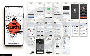 Sushi Delivery. Design of the Mobile Application, UI, UX.