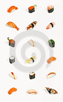 Sushi isolated