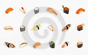 Sushi isolated