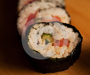 sushi in japanese restaraunt