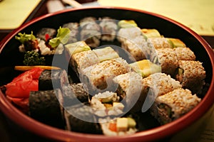 Sushi in japanese restaraunt