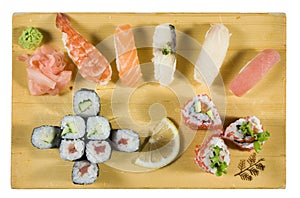 Sushi and Maki Sushi Combination