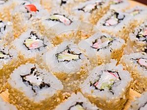 Sushi-maki or sushi rolls